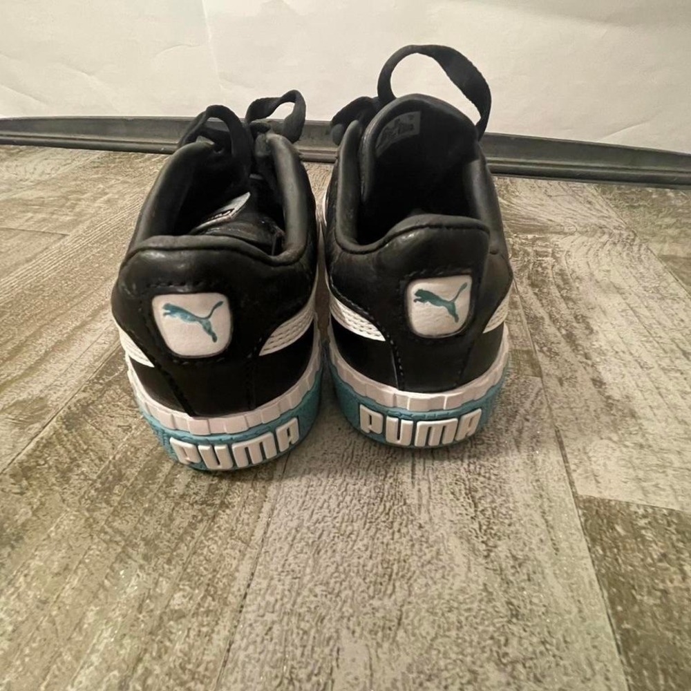 Puma black and white trainers size 3 - Picture 4 of 8